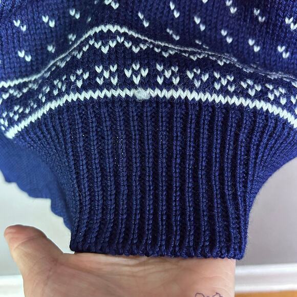 Dale of Norway sweater men's Medium unisex cardigan reindeer fair isle‎ grandpa - Picture 5 of 13